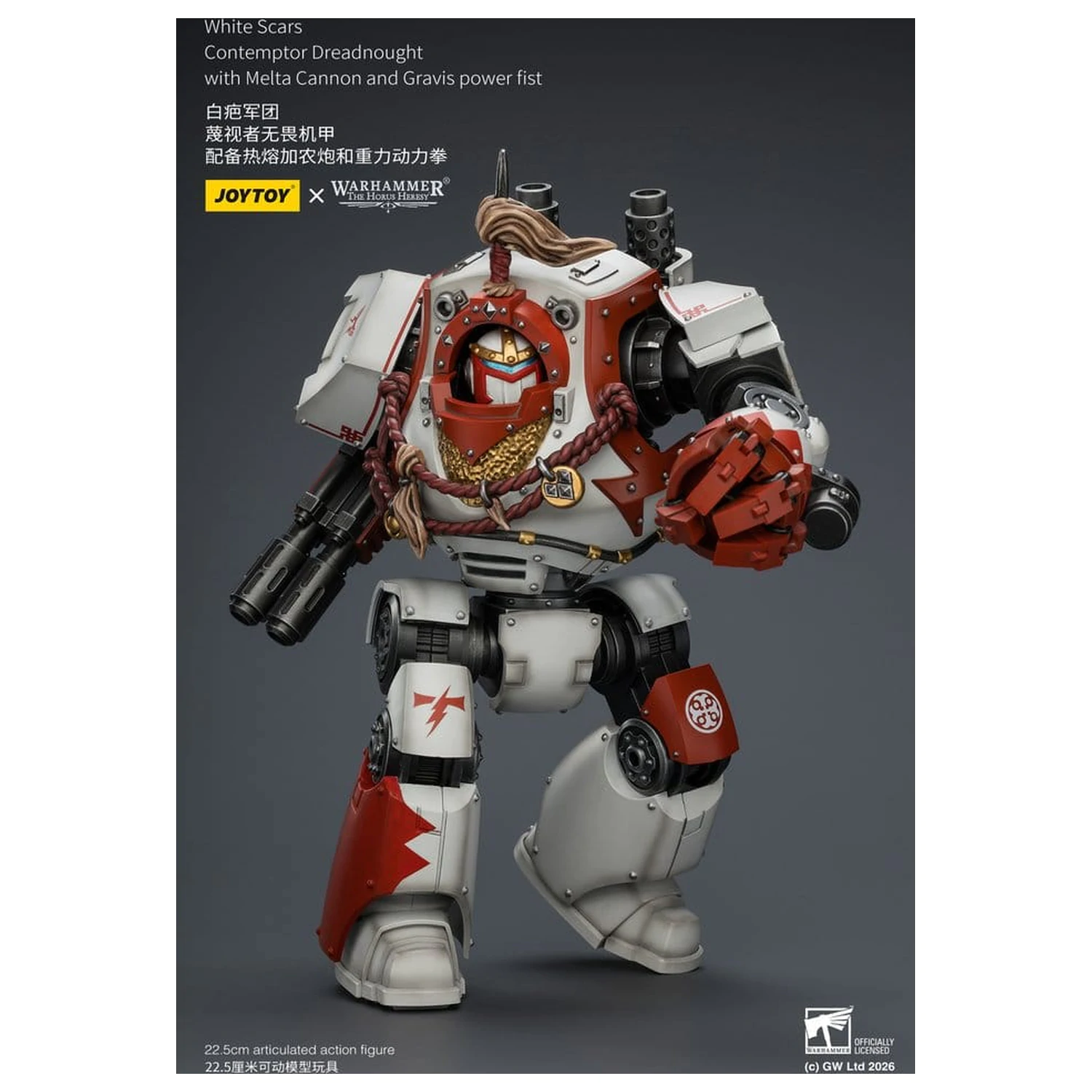 Warhammer The Horus Heresy akcijska figura White Scars Contemptor Dreadnought 23 cm fotografija izdelka
