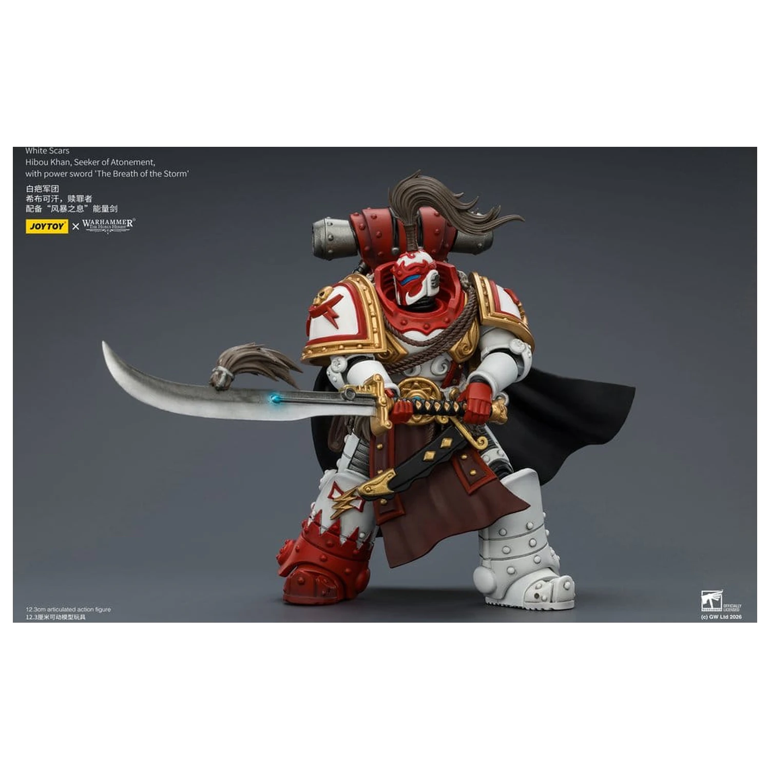 Warhammer The Horus Heresy akcijska figura White Scars Hibou Khan, Seeker of Atonement 12 cm fotografija izdelka