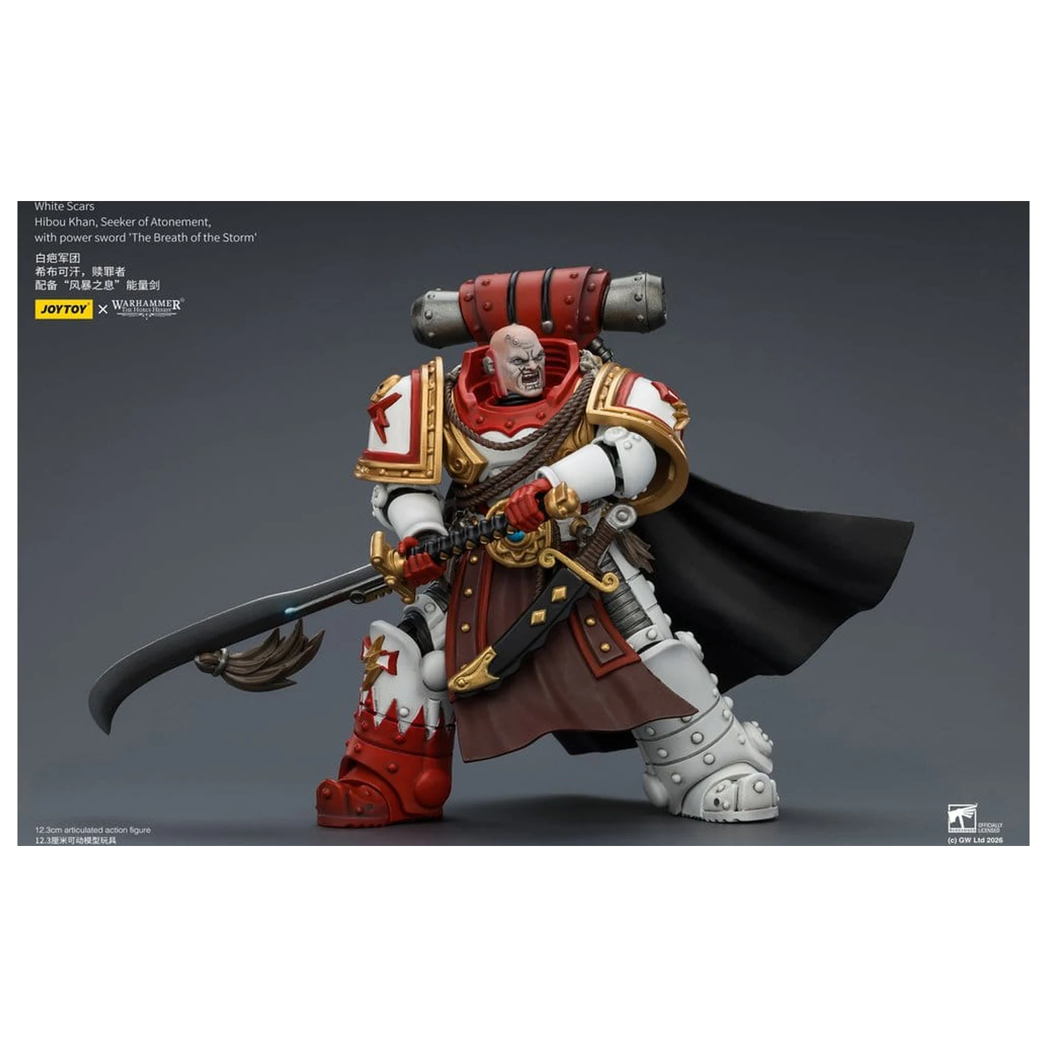 Warhammer The Horus Heresy akcijska figura White Scars Hibou Khan, Seeker of Atonement 12 cm fotografija izdelka