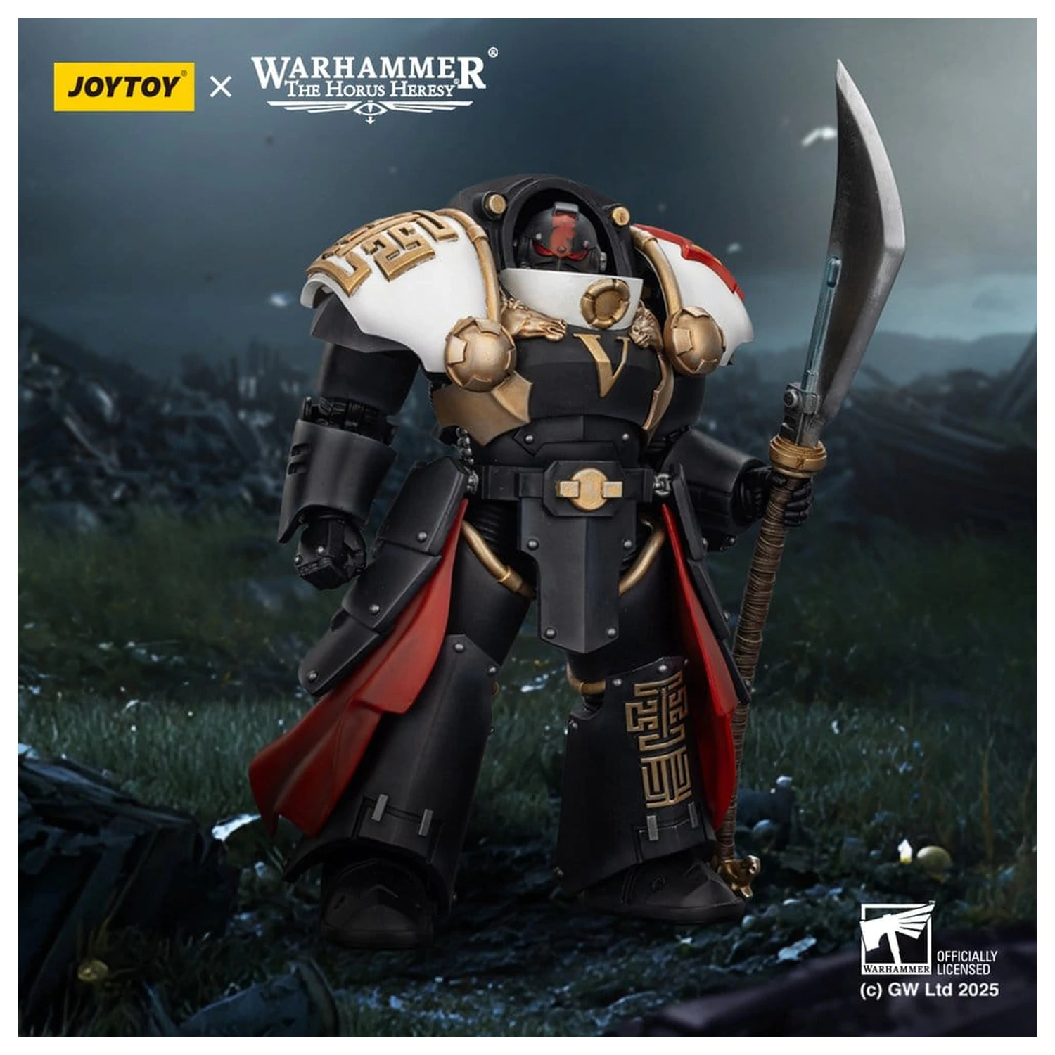 Warhammer The Horus Heresy akcijska figura White Scars Ebon Keshig Terminator 1 s Power Glaive 13 cm fotografija izdelka