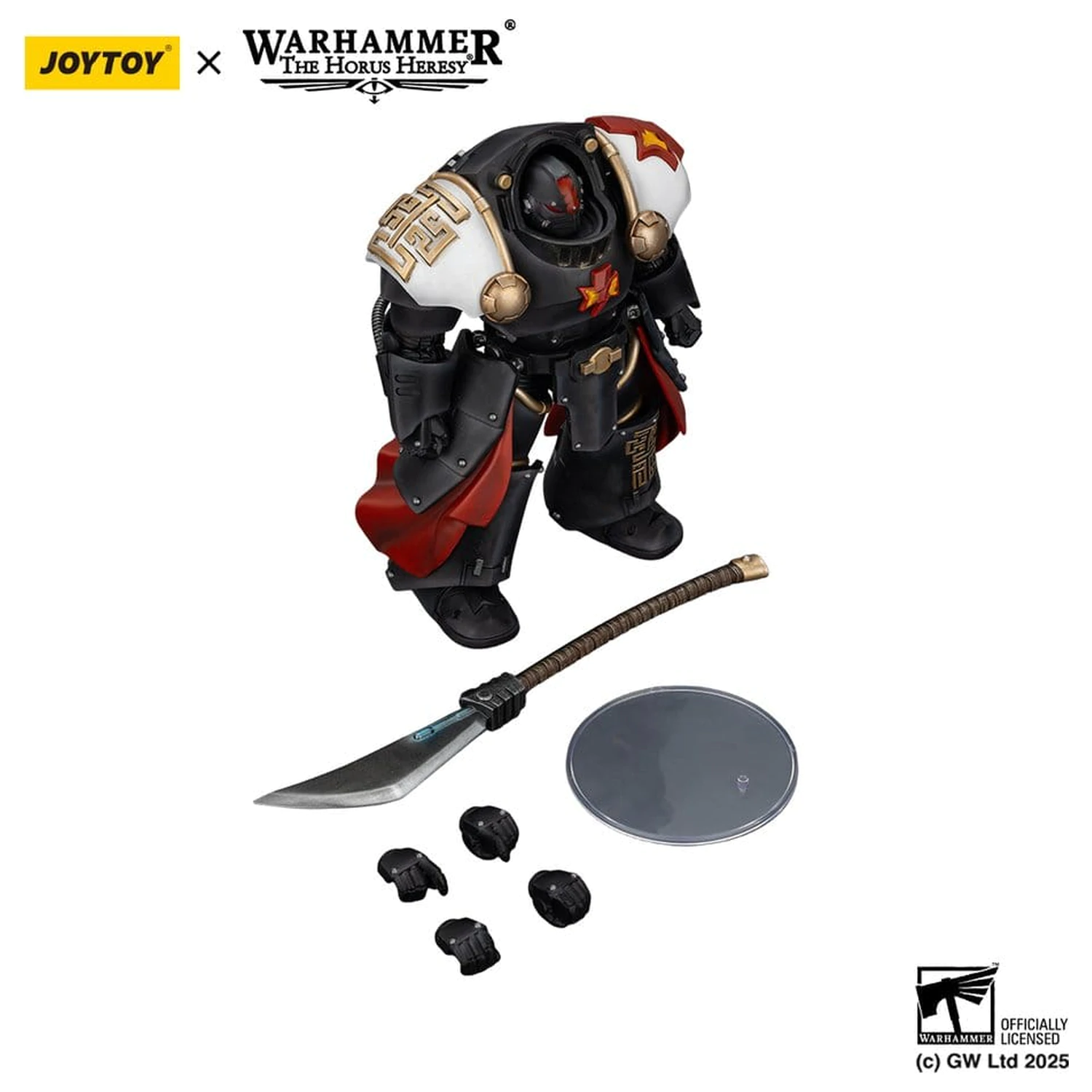 Warhammer The Horus Heresy akcijska figura White Scars Ebon Keshig Terminator 2 s Power Glaive 13 cm fotografija izdelka