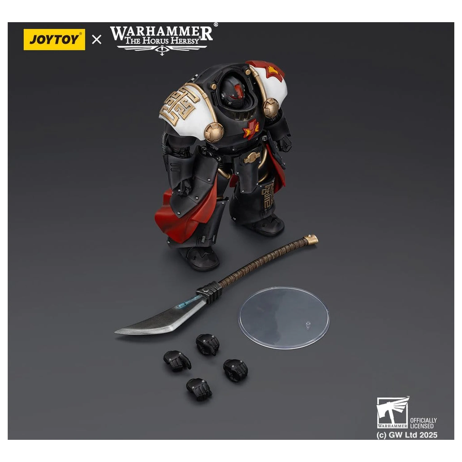 Warhammer The Horus Heresy akcijska figura White Scars Ebon Keshig Terminator 2 s Power Glaive 13 cm fotografija izdelka