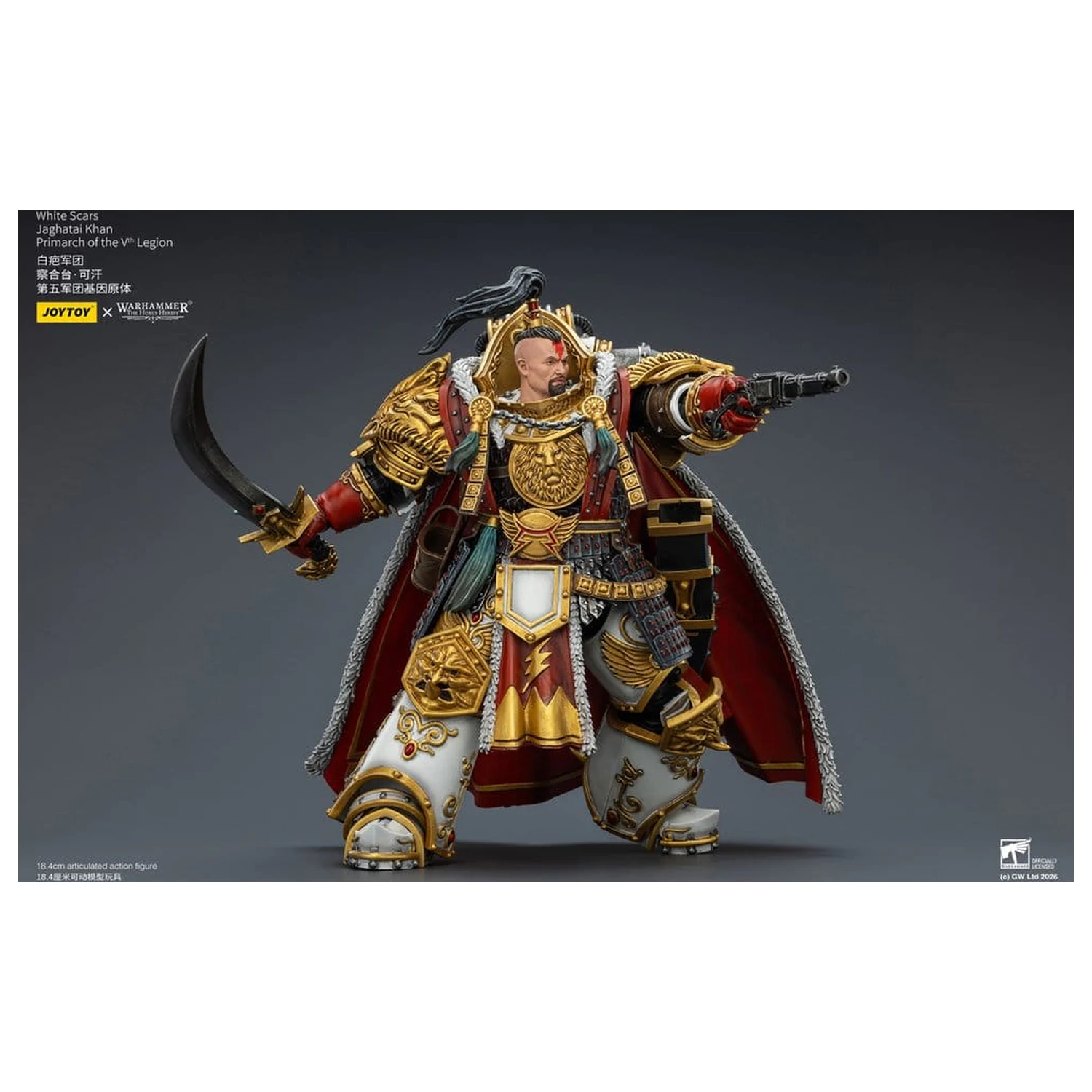 Warhammer The Horus Heresy akcijska figura White Scars Jaghatai Khan Primarch of the Vth Legion 19 cm fotografija izdelka