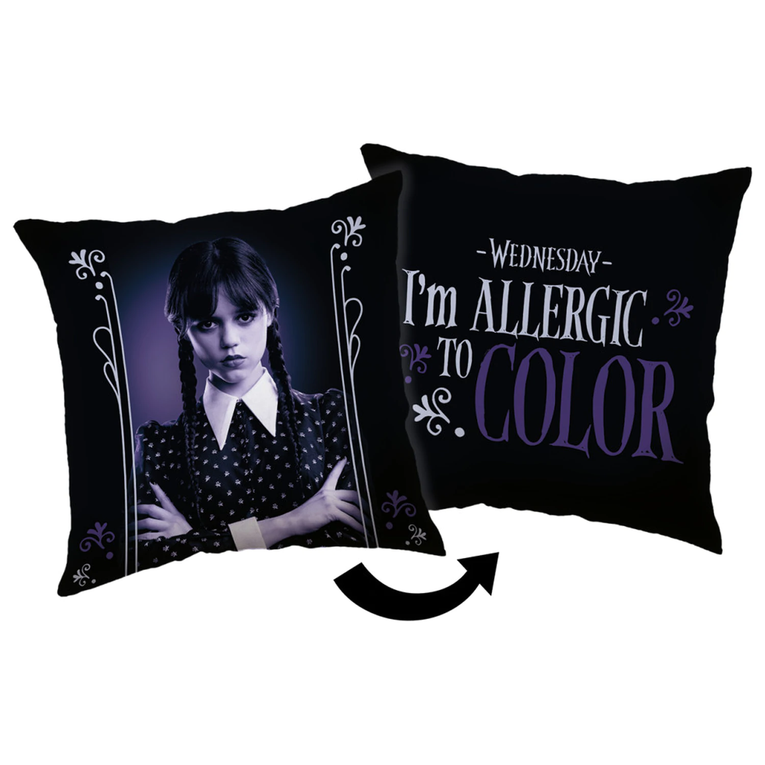 Wednesday Barvna okrasna blazina, okrasna blazina fotografija izdelka