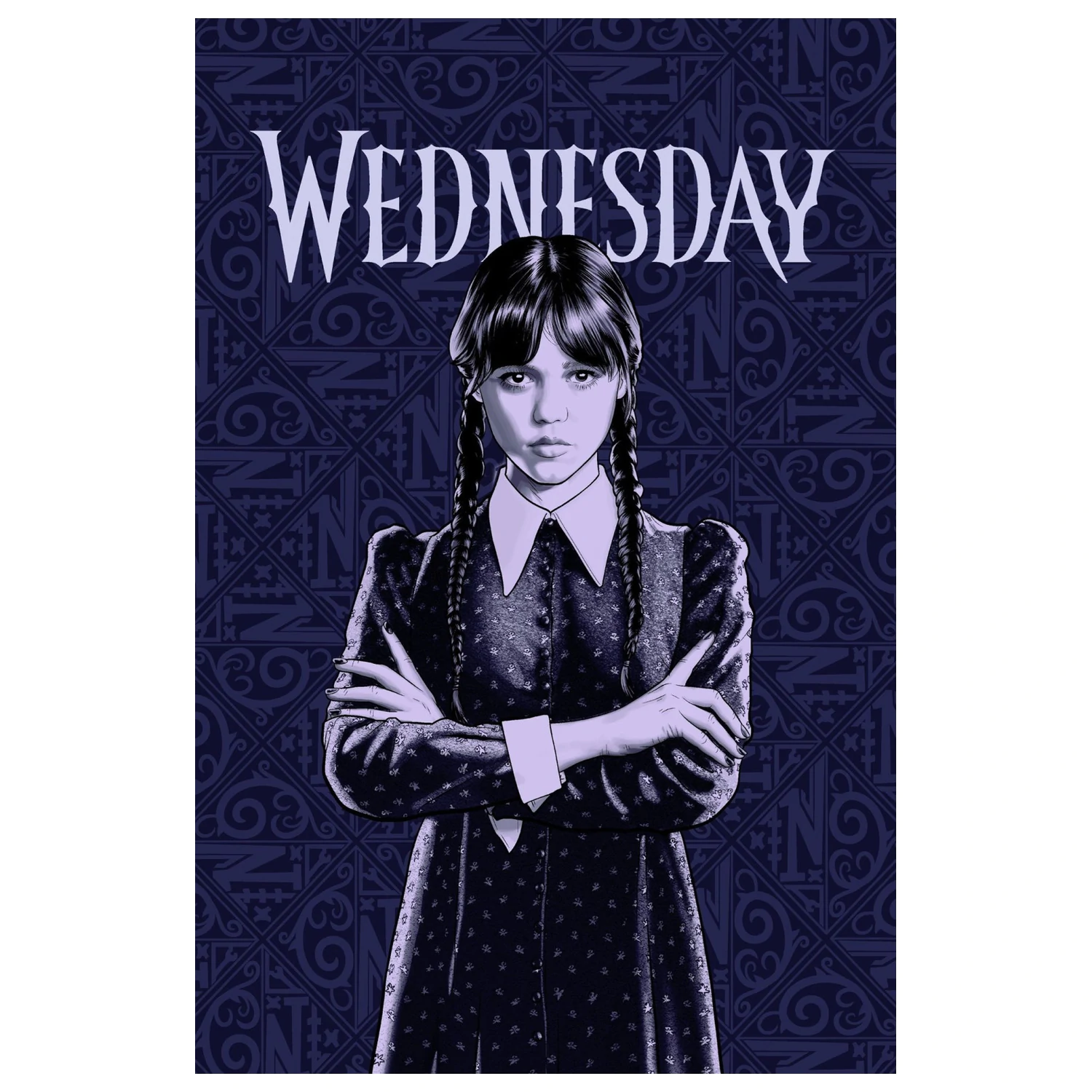 Wednesday Barvna flis odeja fotografija izdelka