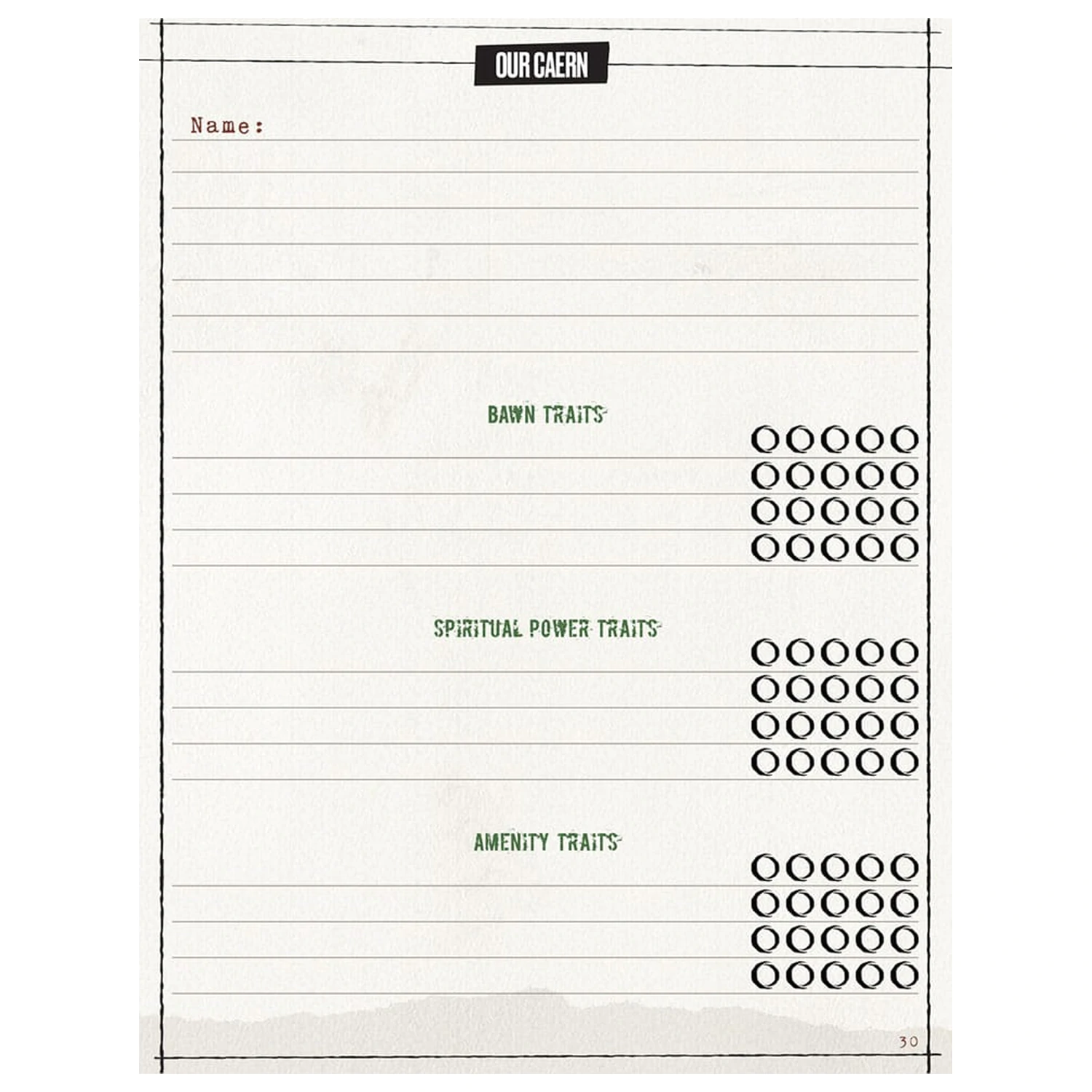 Werewolf: The Apocalypse 5th Edition RPG Zbirka Dnevniki in razširjen list likov Dnevnik *Angleška verzija* fotografija izdelka