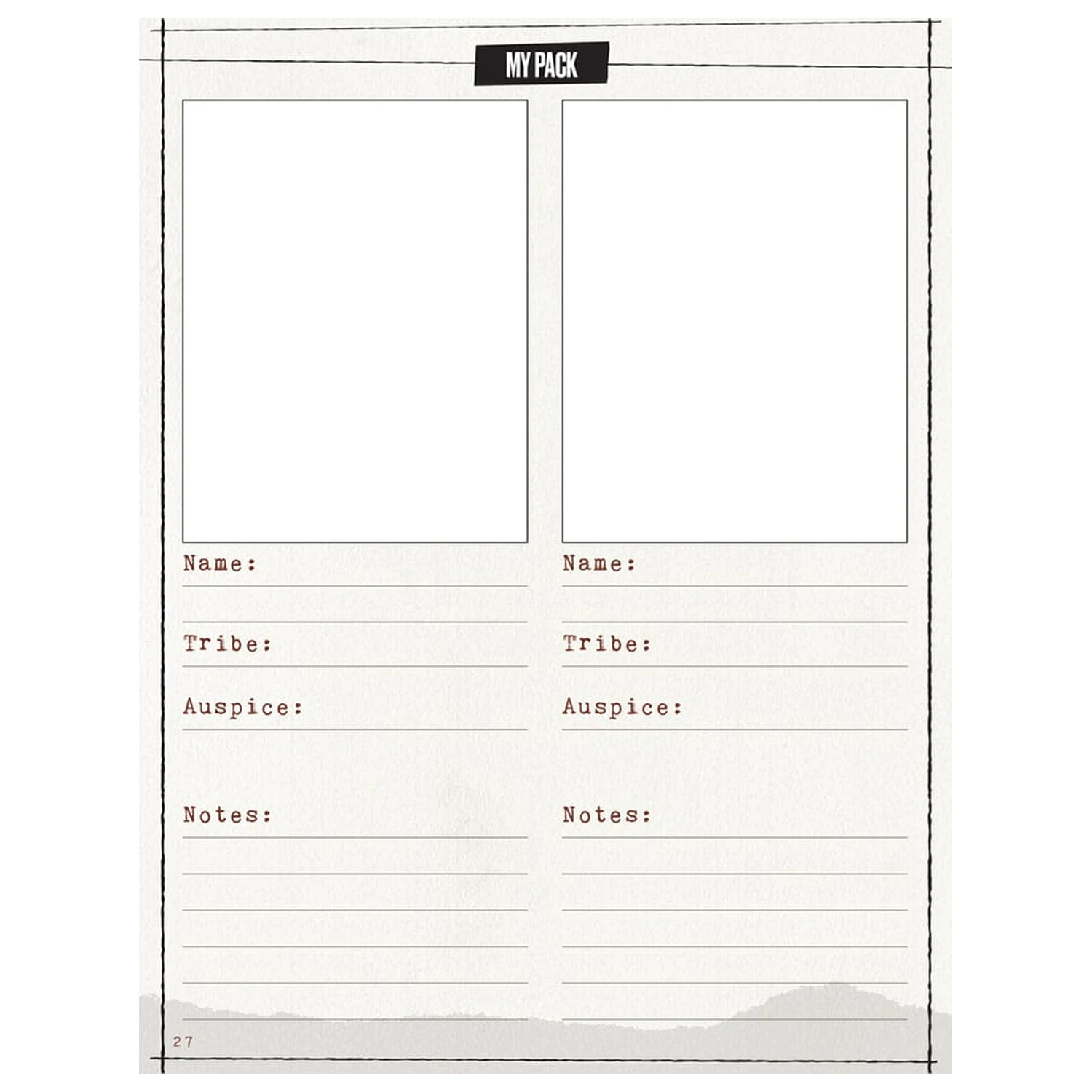 Werewolf: The Apocalypse 5th Edition RPG Zbirka Dnevniki in razširjen list likov Dnevnik *Angleška verzija* fotografija izdelka