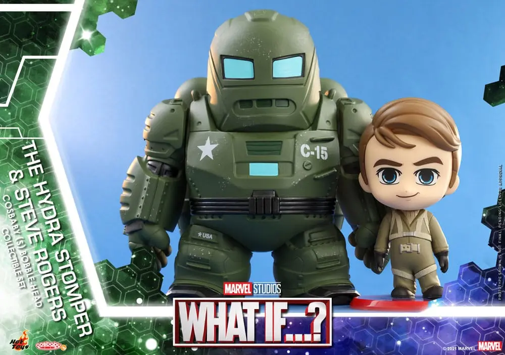 What If...? Cosbaby (S) Mini Figurice Hydra Stomper & Steve Rogers 10 cm fotografija izdelka