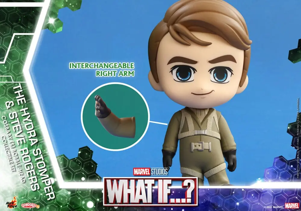 What If...? Cosbaby (S) Mini Figurice Hydra Stomper & Steve Rogers 10 cm fotografija izdelka