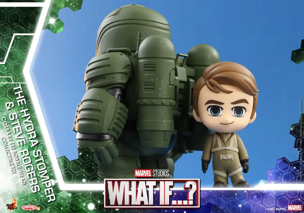 What If...? Cosbaby (S) Mini Figurice Hydra Stomper & Steve Rogers 10 cm fotografija izdelka