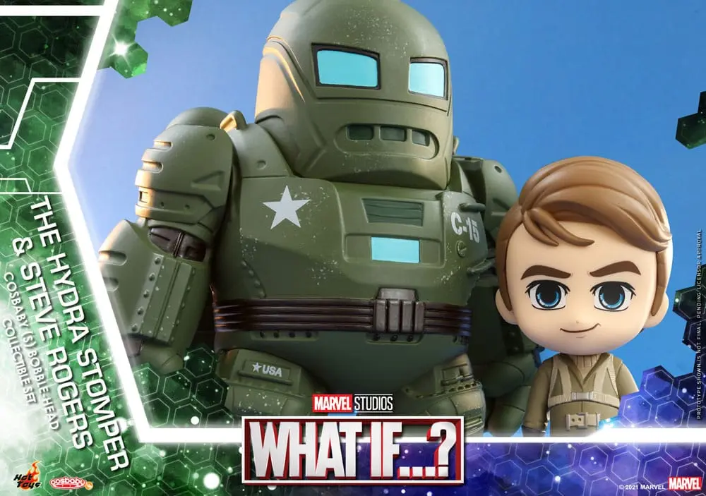 What If...? Cosbaby (S) Mini Figurice Hydra Stomper & Steve Rogers 10 cm fotografija izdelka