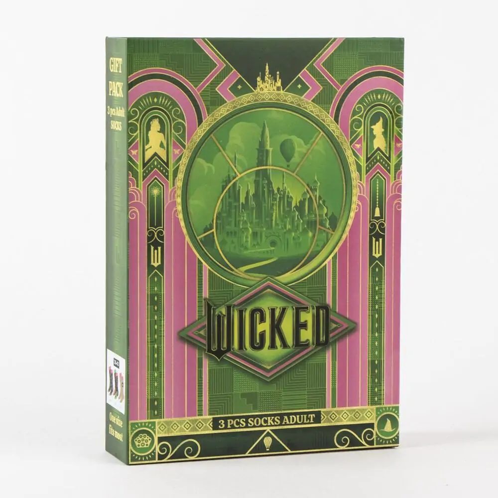 Paket 3 parov odraslih nogavic Wicked fotografija izdelka