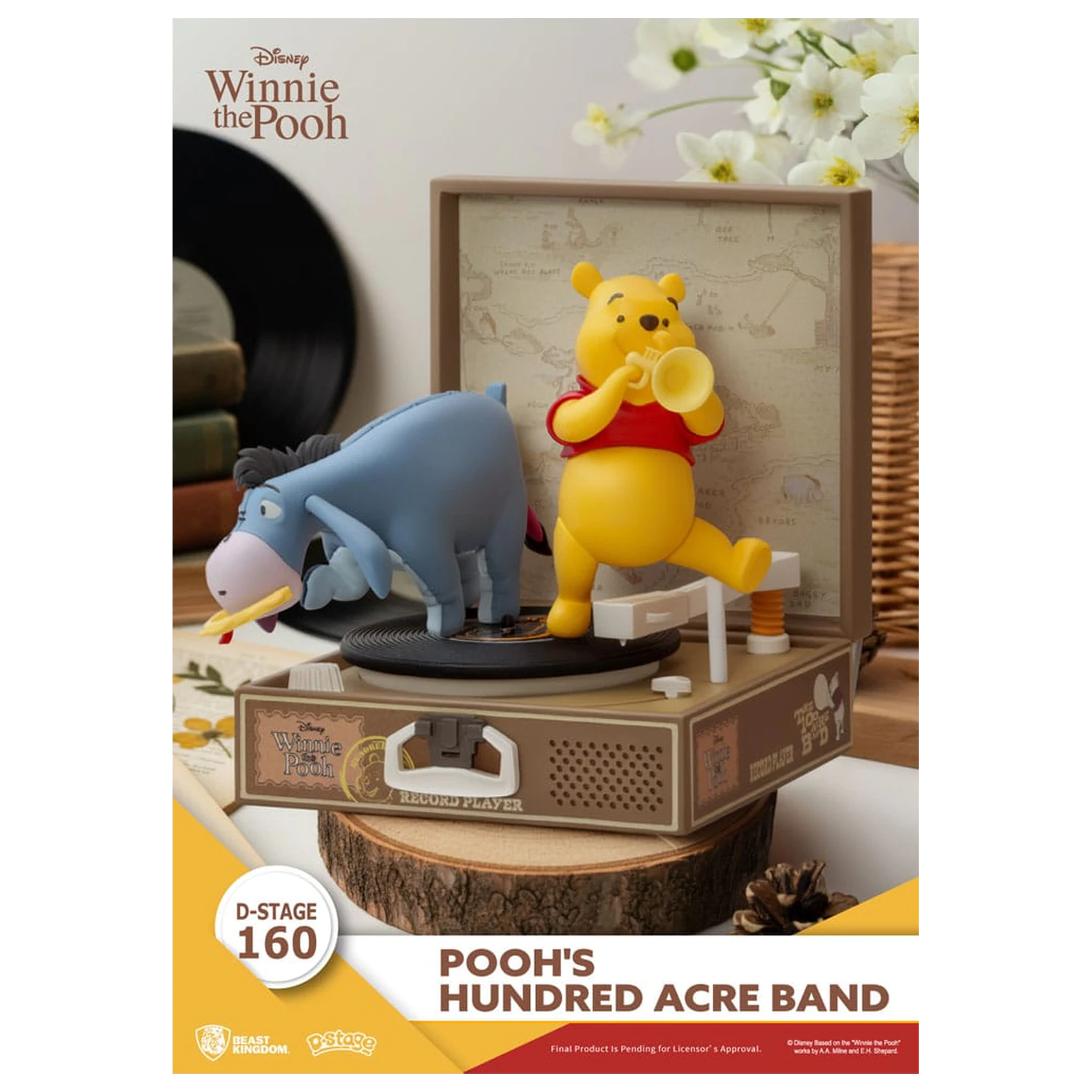 Winnie the Pooh Record Player Series PVC figura Pooh's Hundred Acre Band 12 cm fotografija izdelka