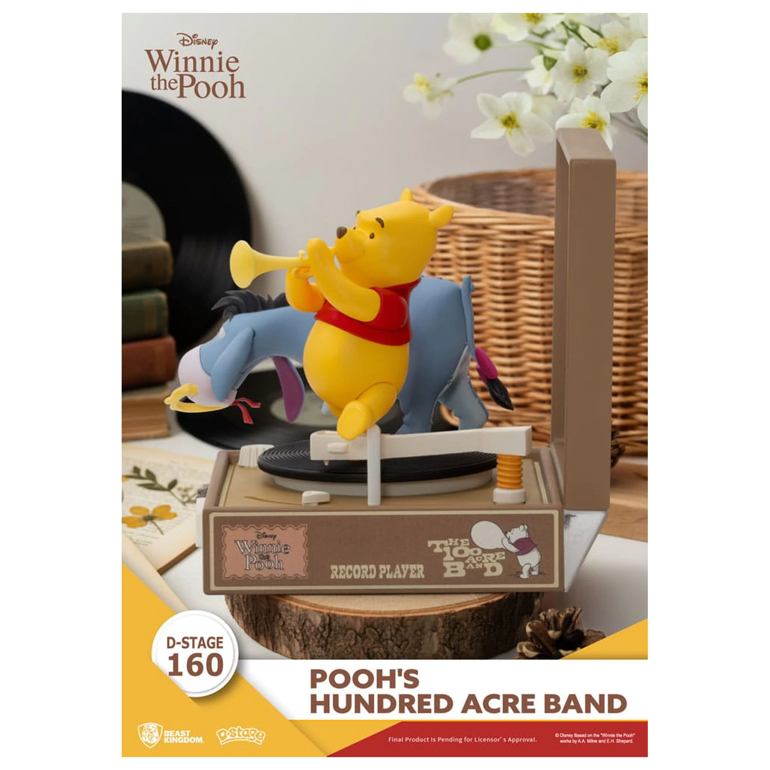 Winnie the Pooh Record Player Series PVC figura Pooh's Hundred Acre Band 12 cm fotografija izdelka