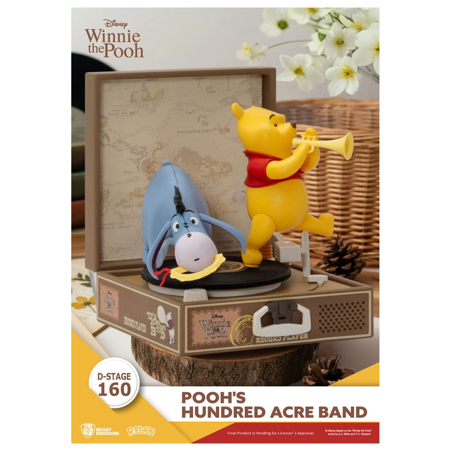 Winnie the Pooh Record Player Series PVC figura Pooh's Hundred Acre Band 12 cm fotografija izdelka