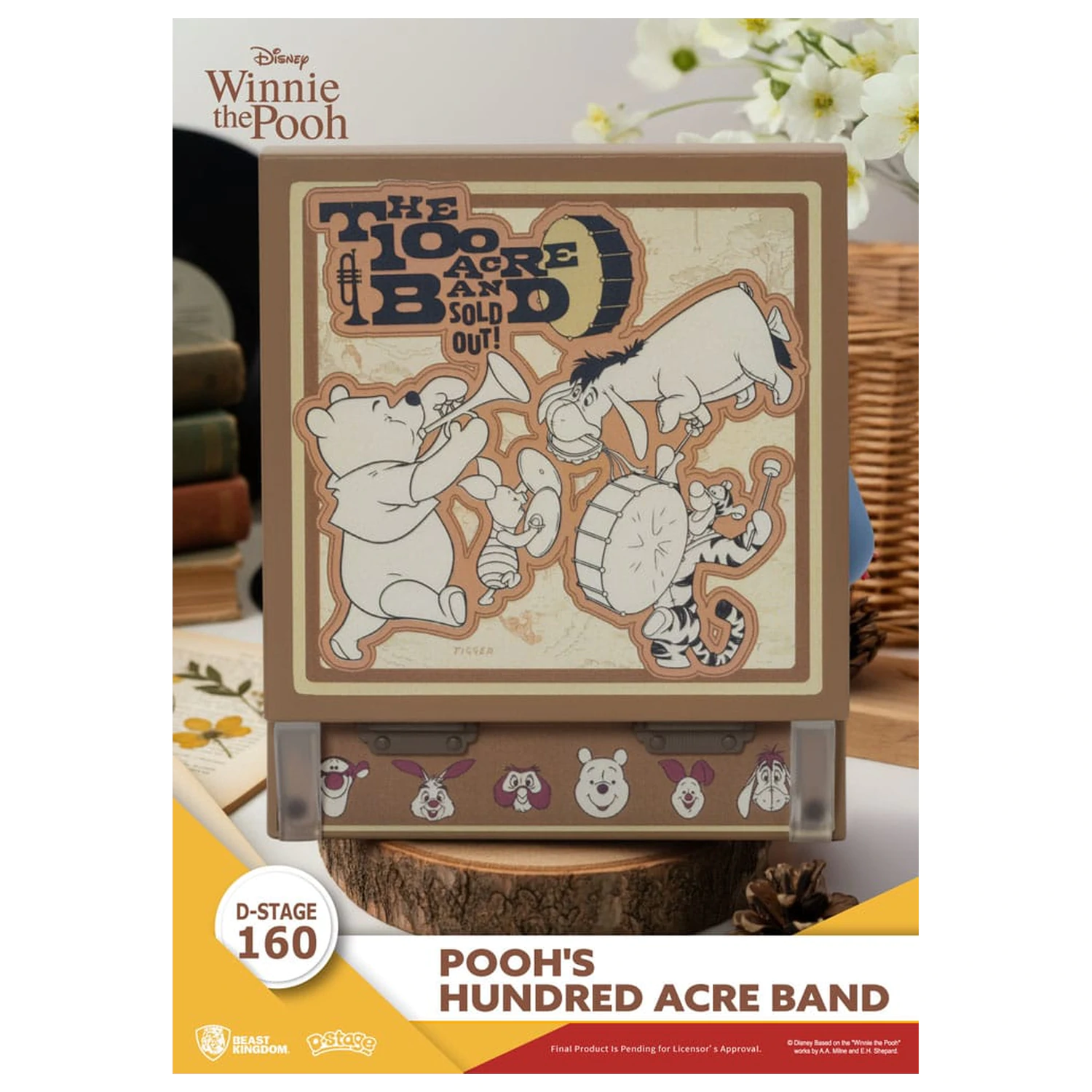 Winnie the Pooh Record Player Series PVC figura Pooh's Hundred Acre Band 12 cm fotografija izdelka