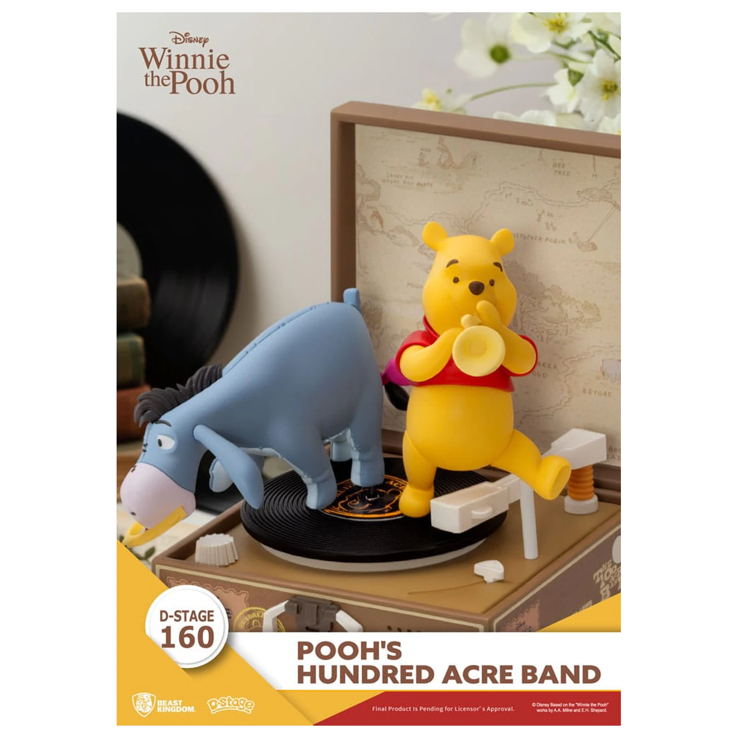 Winnie the Pooh Record Player Series PVC figura Pooh's Hundred Acre Band 12 cm fotografija izdelka
