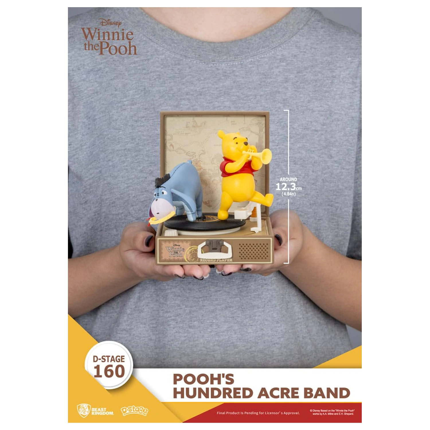 Winnie the Pooh Record Player Series PVC figura Pooh's Hundred Acre Band 12 cm fotografija izdelka