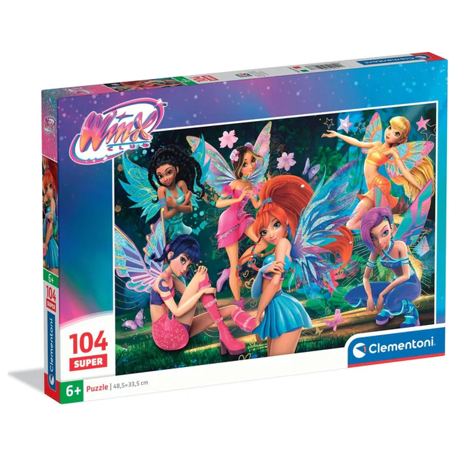 Winx Club Mystical 104-delni Super Puzzle Clementoni fotografija izdelka