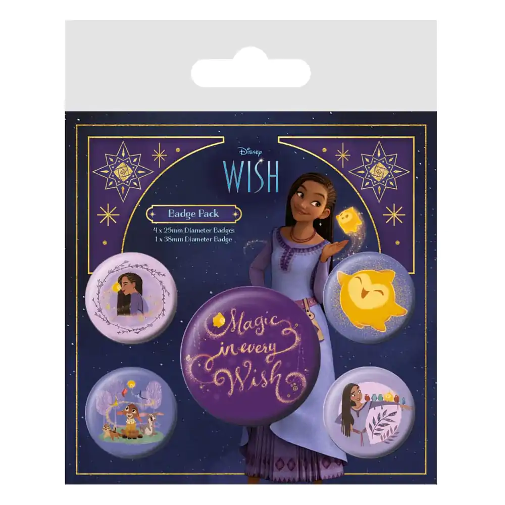 Komplet gumbov/značk s priponko Wish 5-Pack Magic In Every Wish fotografija izdelka