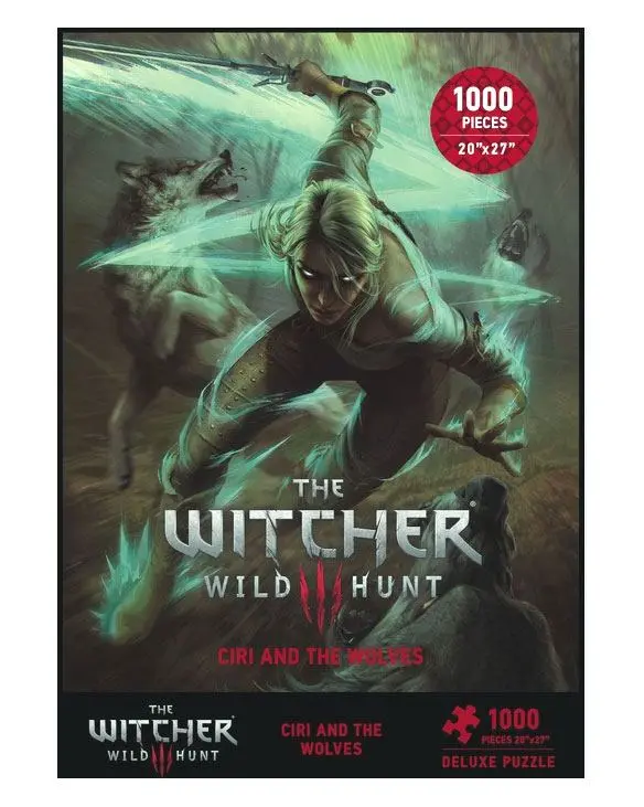 Witcher 3 Wild Hunt Puzzle Ciri in Volkovi fotografija izdelka