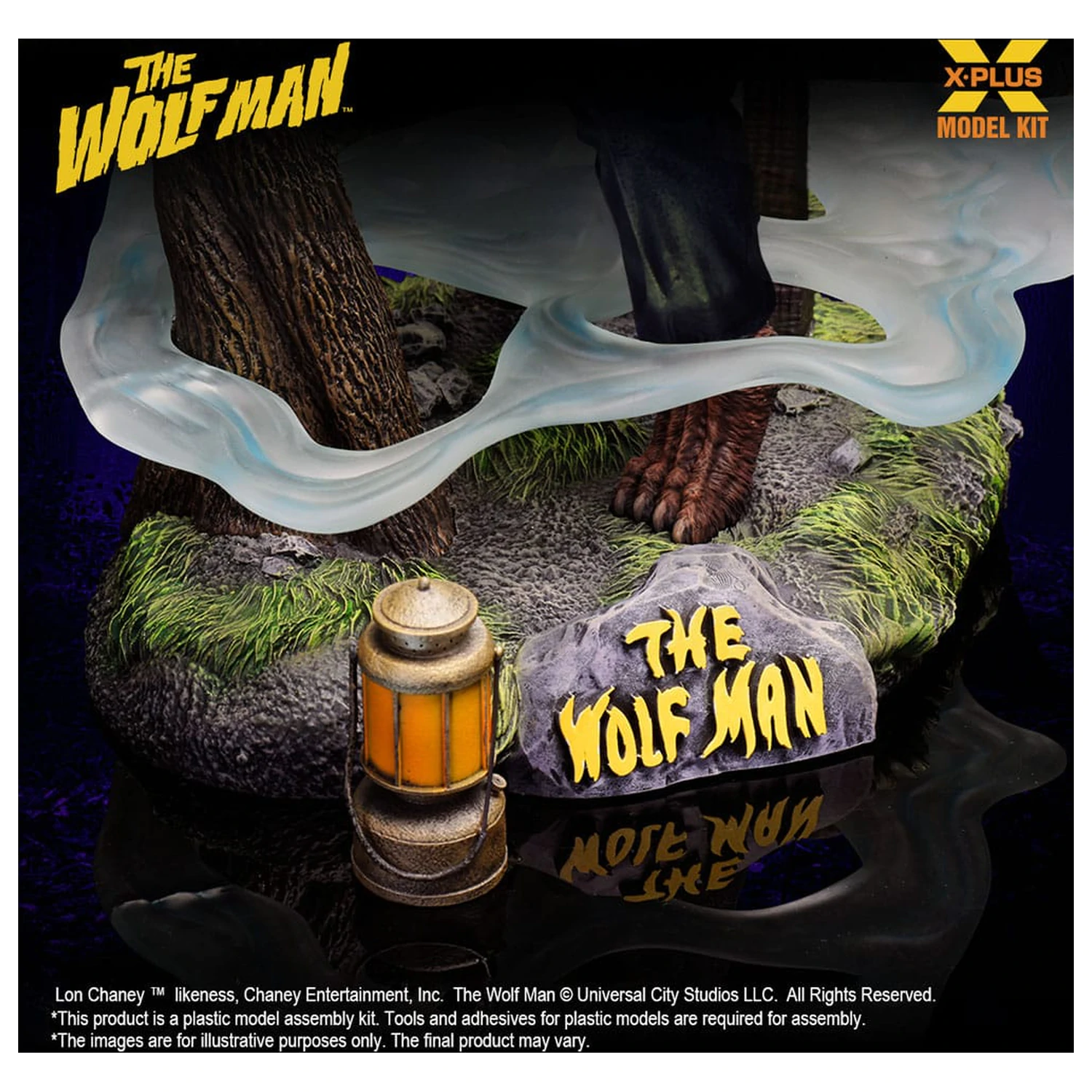 Wolf Man Komplet plastičnega modela 1/8 Lon Chaney Jr. kot Wolf Man 22 cm fotografija izdelka