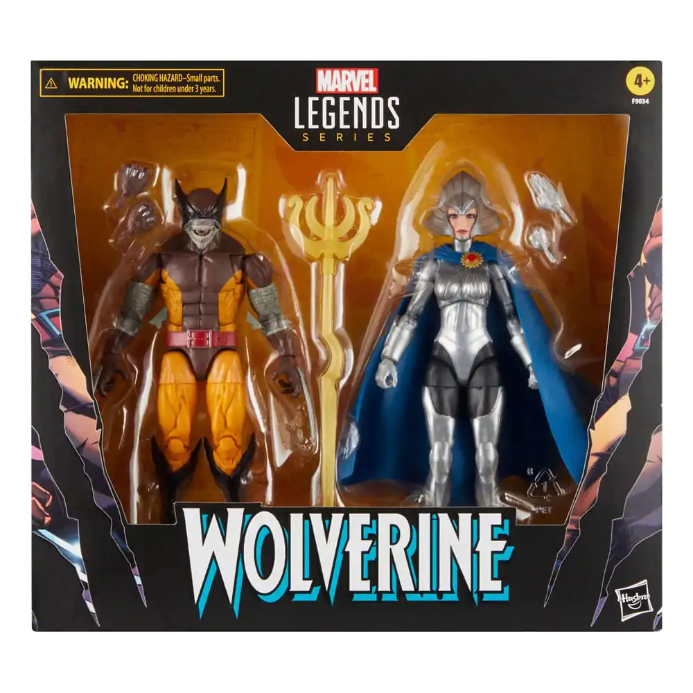 Wolverine 50. obletnica Marvel Legends akcijska figura 2-Pack Wolverine & Lilandra Neramani 15 cm fotografija izdelka