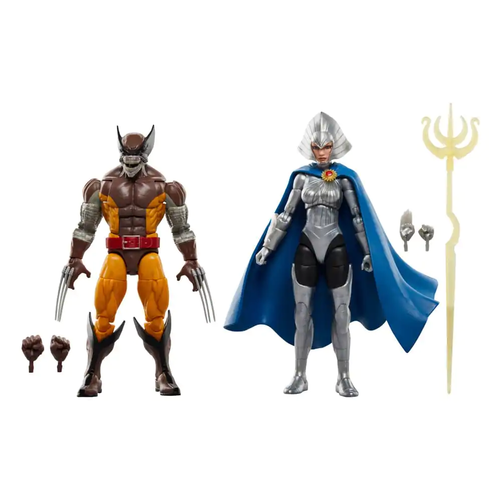 Wolverine 50. obletnica Marvel Legends akcijska figura 2-Pack Wolverine & Lilandra Neramani 15 cm fotografija izdelka