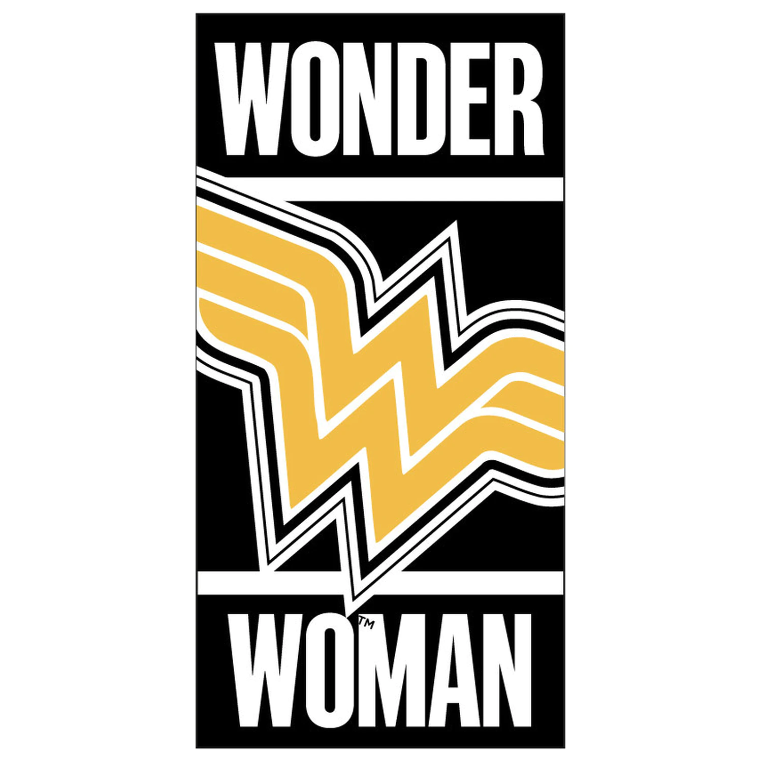 Wonder Woman Črna brisača fotografija izdelka