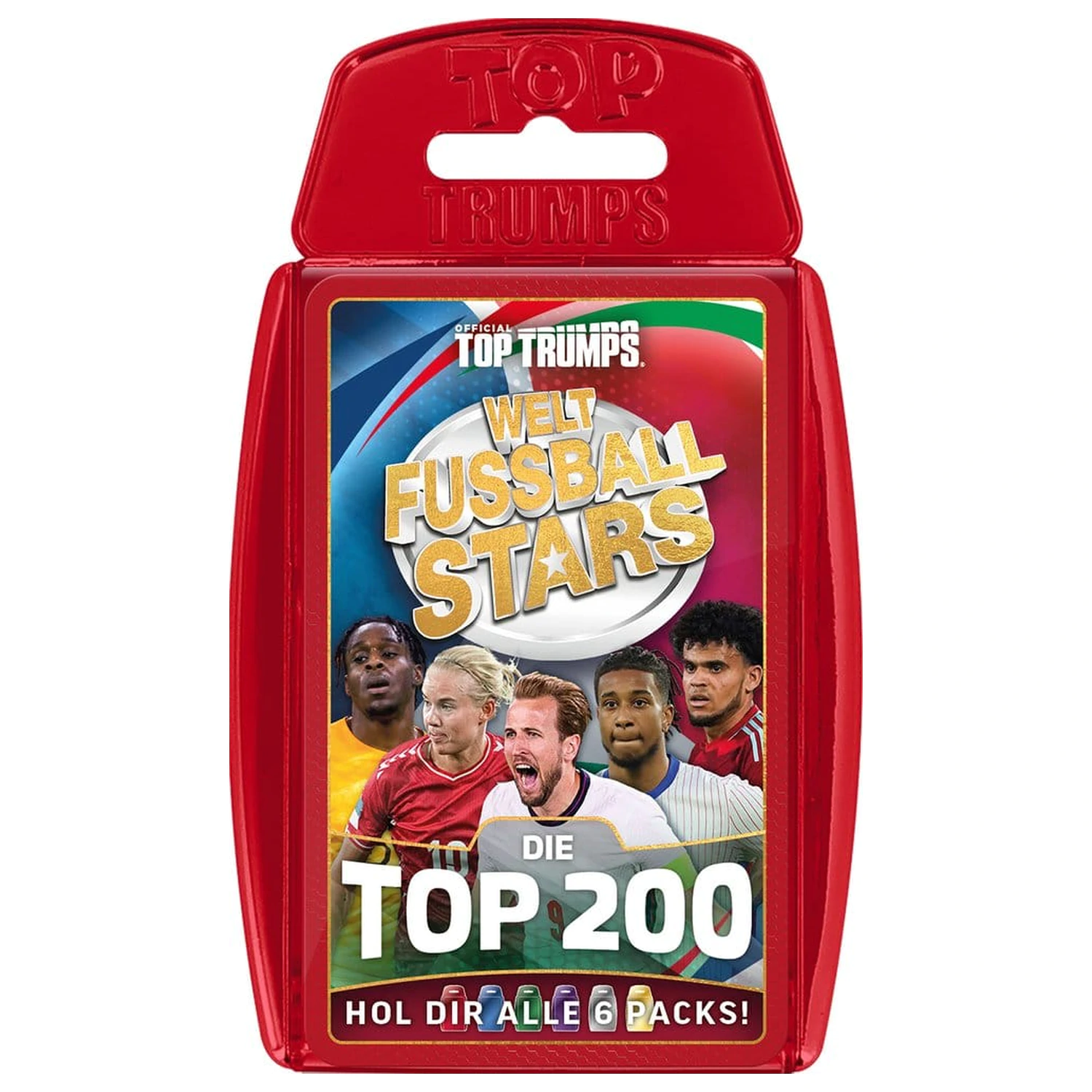 World Football Stars igra s kartami, 200 paketov, 1 *German Version* fotografija izdelka