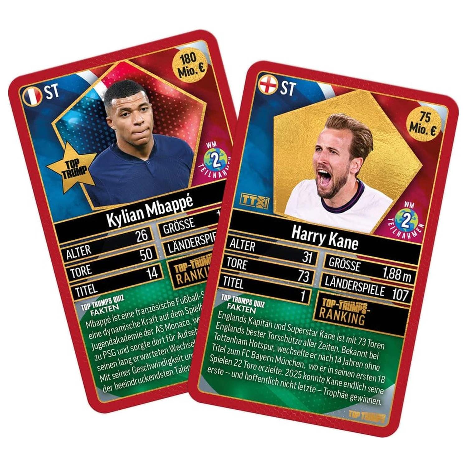 World Football Stars igra s kartami, 200 paketov, 1 *German Version* fotografija izdelka
