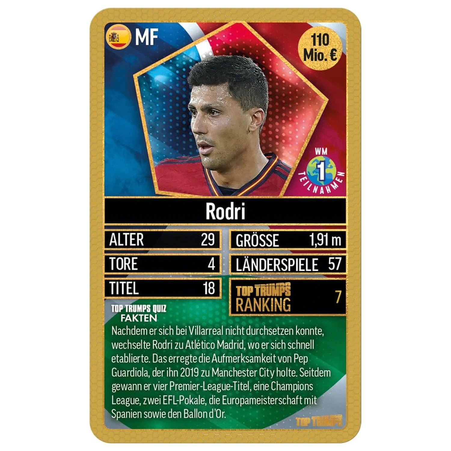 World Football Stars Card Game 200 Pack 6 *nemška različica* fotografija izdelka
