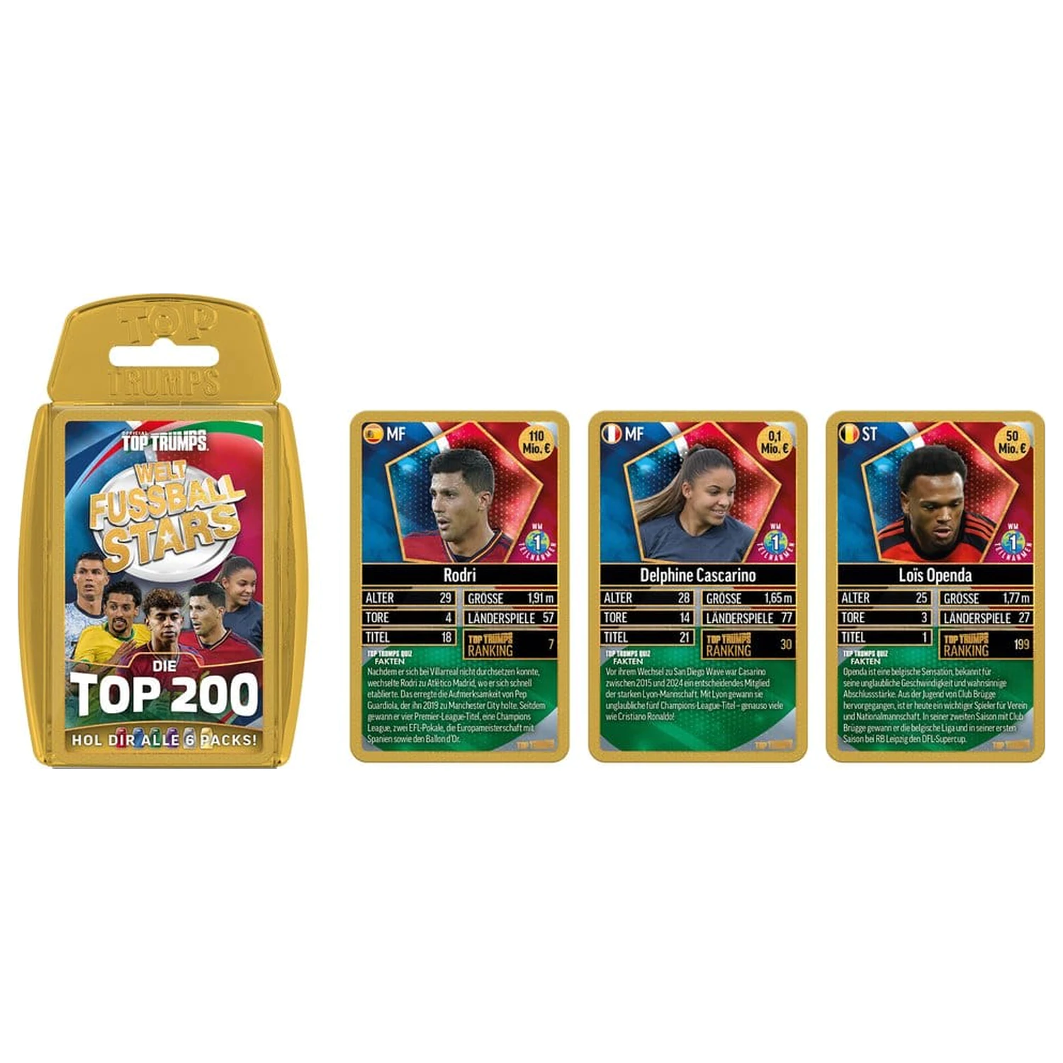 World Football Stars Card Game 200 Pack 6 *nemška različica* fotografija izdelka