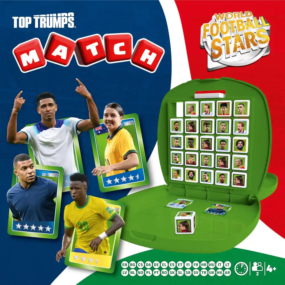 World football stars Top Trumps Match - The Crazy Cube igra zelena različica fotografija izdelka