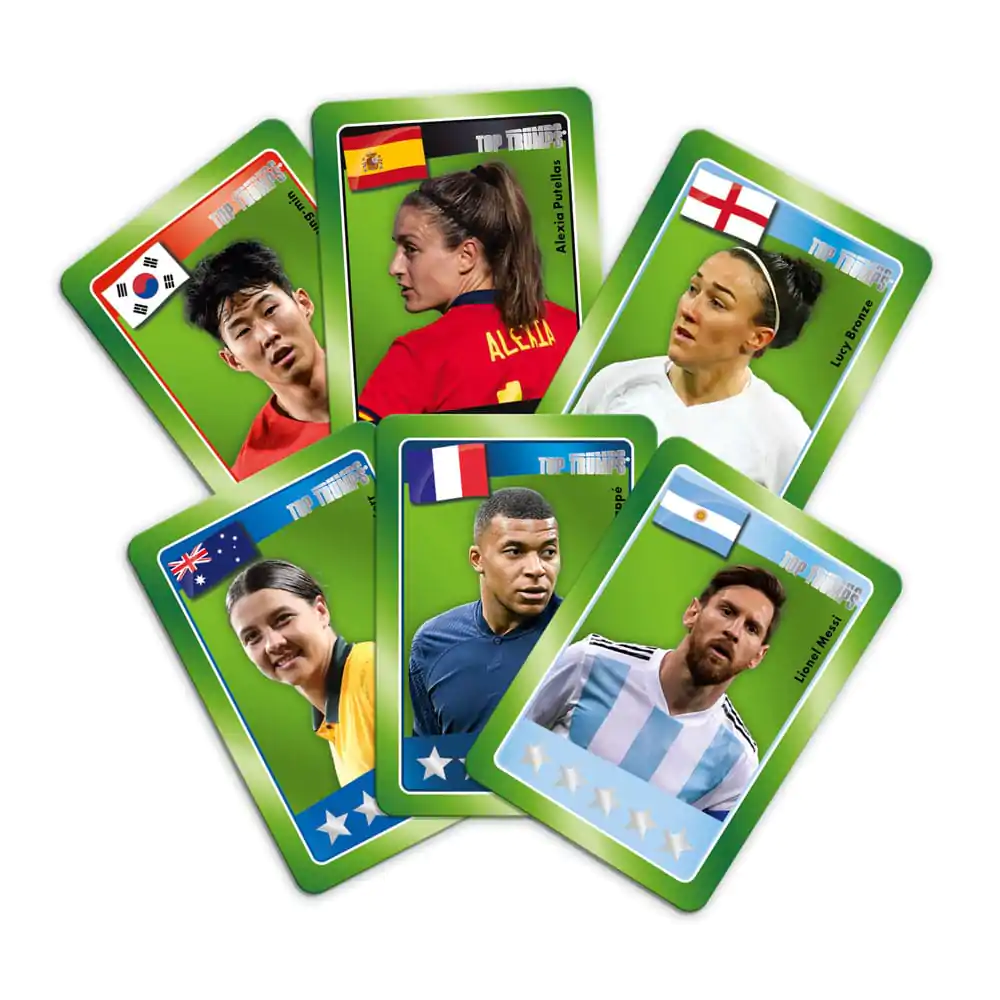 World football stars Top Trumps Match - The Crazy Cube igra zelena različica fotografija izdelka