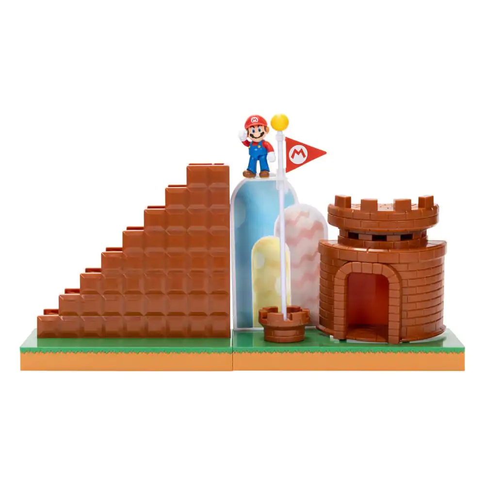 World of Nintendo Super Mario Mini Figura Igralni Set Konec Nivoja fotografija izdelka