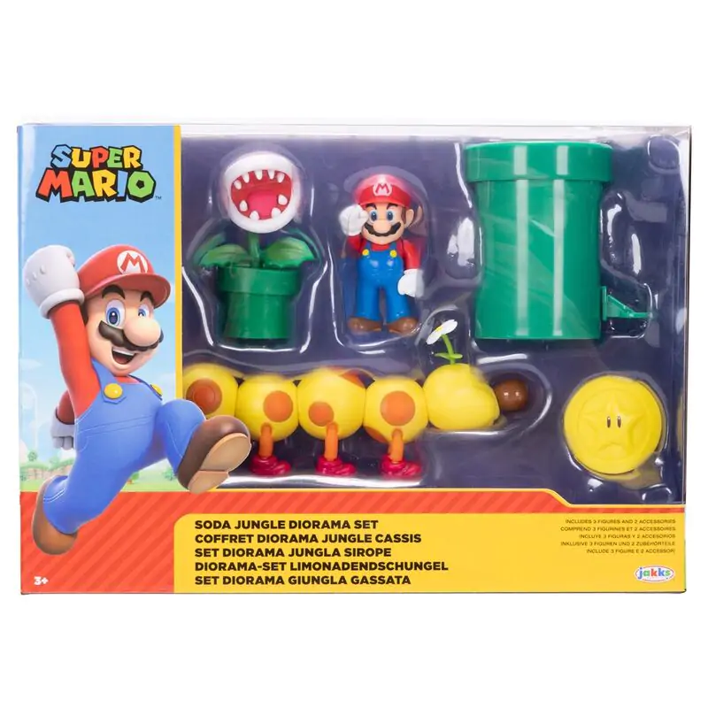 World of Nintendo Super Mario Diorama Igralni set Soda Jungle 6 cm fotografija izdelka