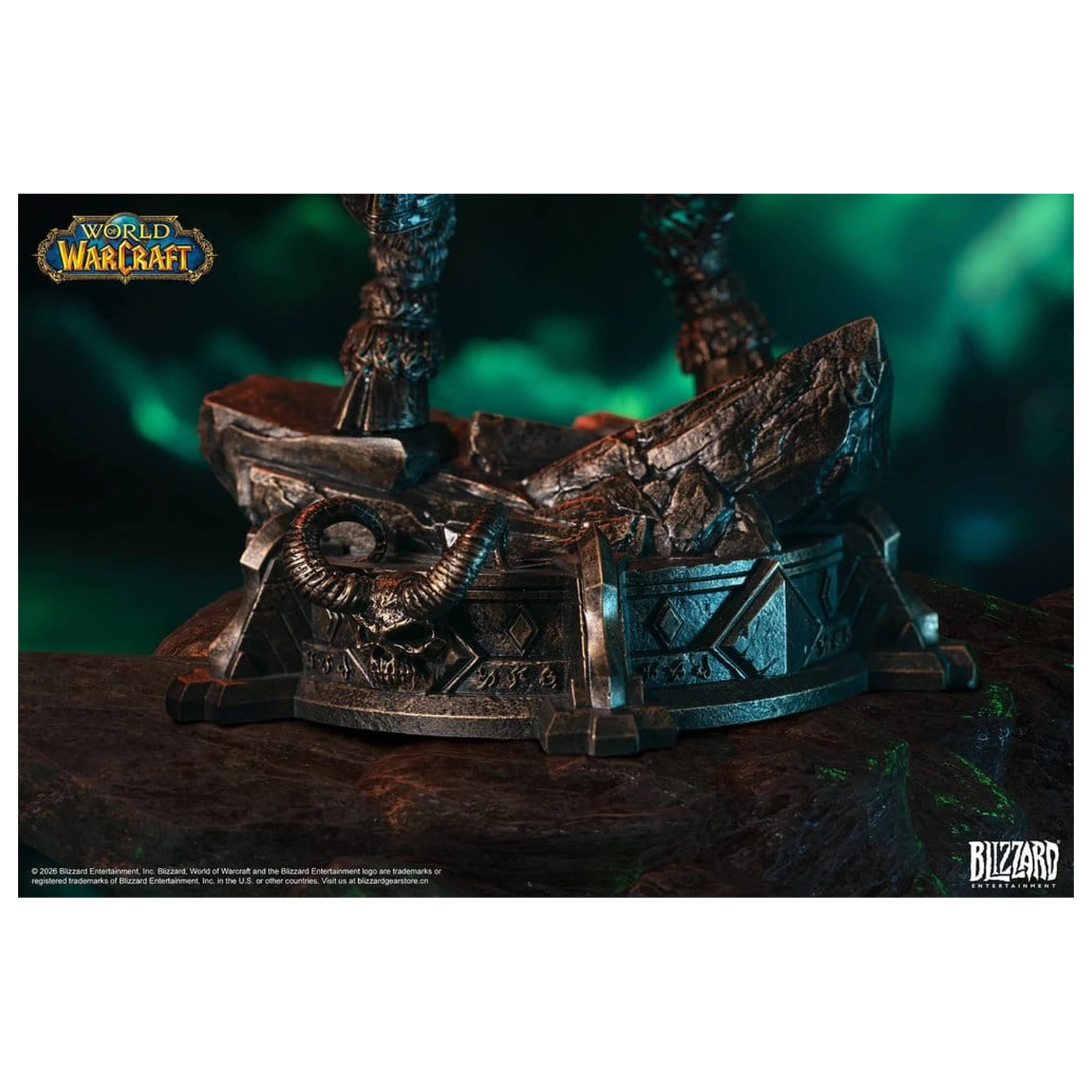 World of Warcraft kip v merilu 1/10 Illidan Stormrage (bronaste barve) 34 cm fotografija izdelka