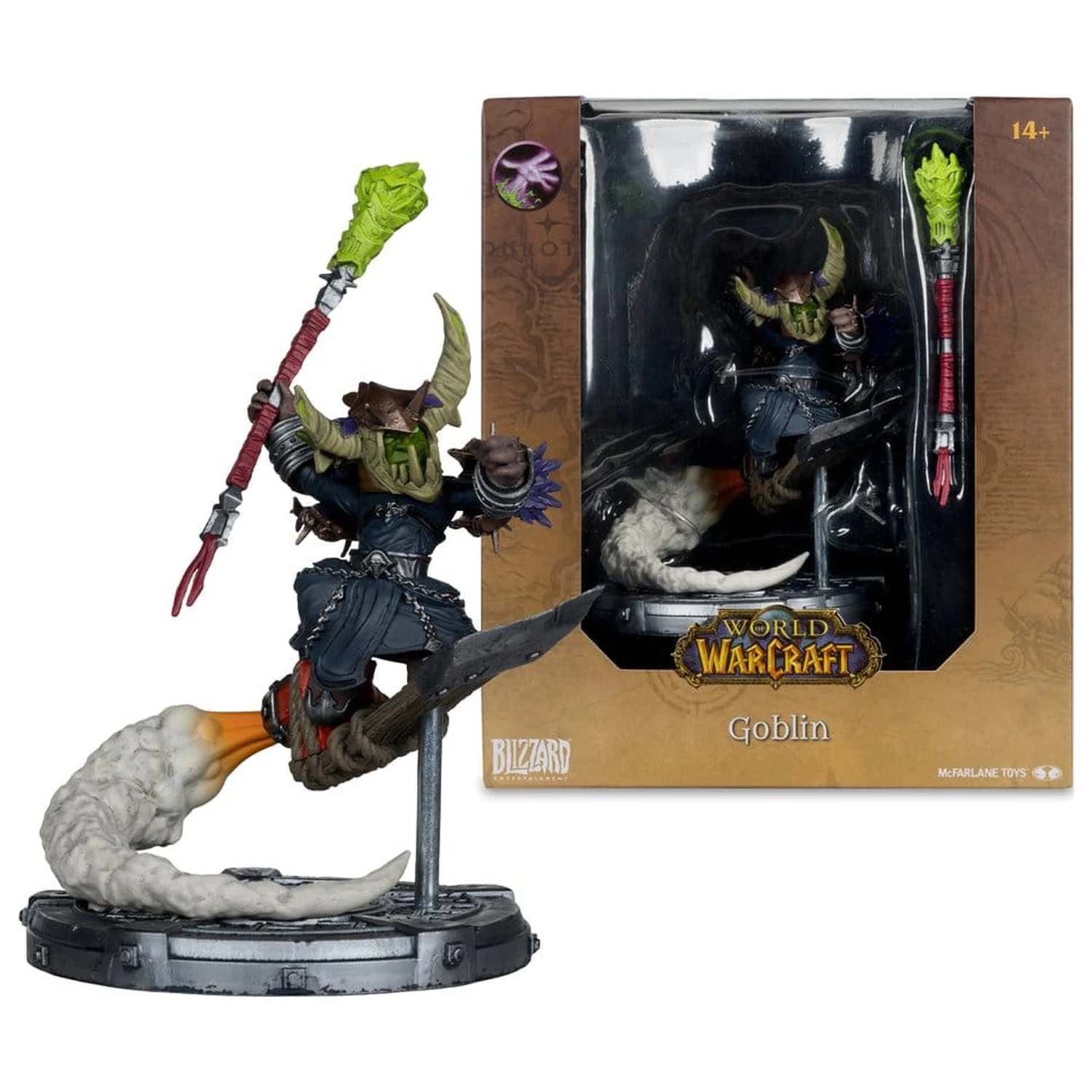 World of Warcraft 1/12 merila omejena izdaja stoječa figura Goblin 19 cm fotografija izdelka