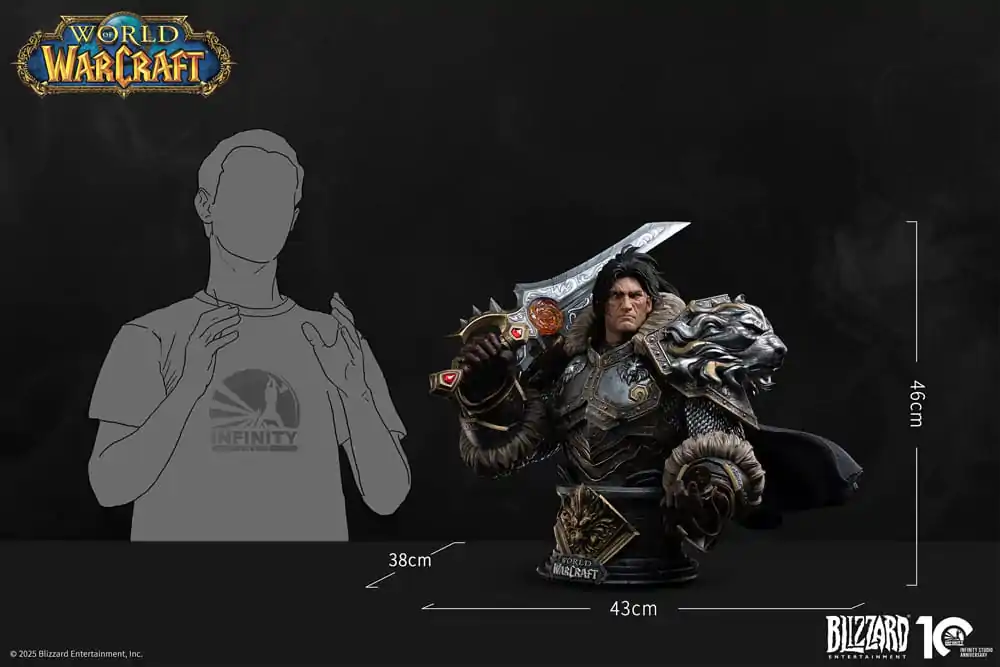 World of Warcraft Busta 1/3 Varian Wrynn 46 centimetrov fotografija izdelka