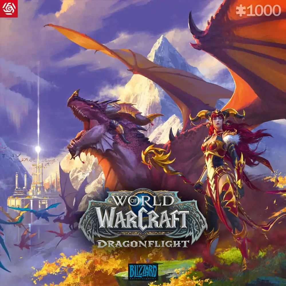 World of Warcraft Gaming Puzzle Dragonflight Alexstrasza (1000 kosov) fotografija izdelka