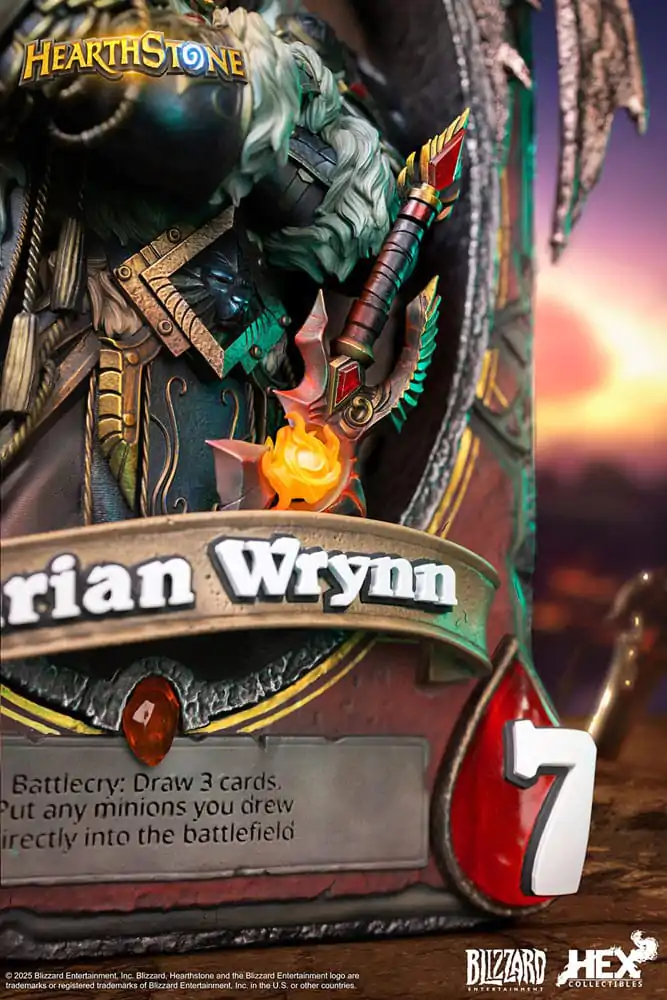 Hearthstone 3D Umetniški Okvirni Kip Varian Wrynn 31 cm fotografija izdelka
