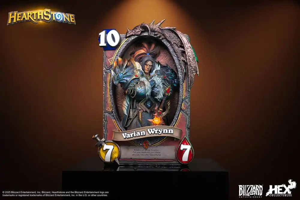 Hearthstone 3D Umetniški Okvirni Kip Varian Wrynn 31 cm fotografija izdelka