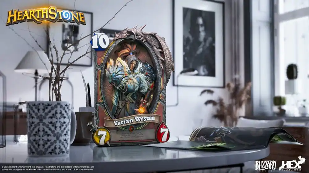 Hearthstone 3D Umetniški Okvirni Kip Varian Wrynn 31 cm fotografija izdelka