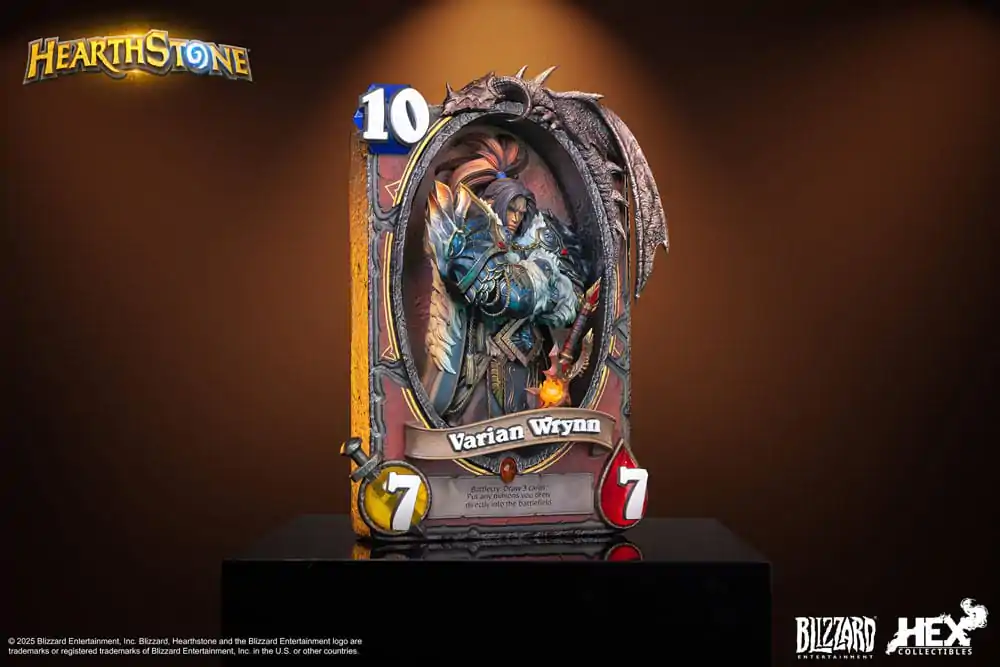 Hearthstone 3D Umetniški Okvirni Kip Varian Wrynn 31 cm fotografija izdelka