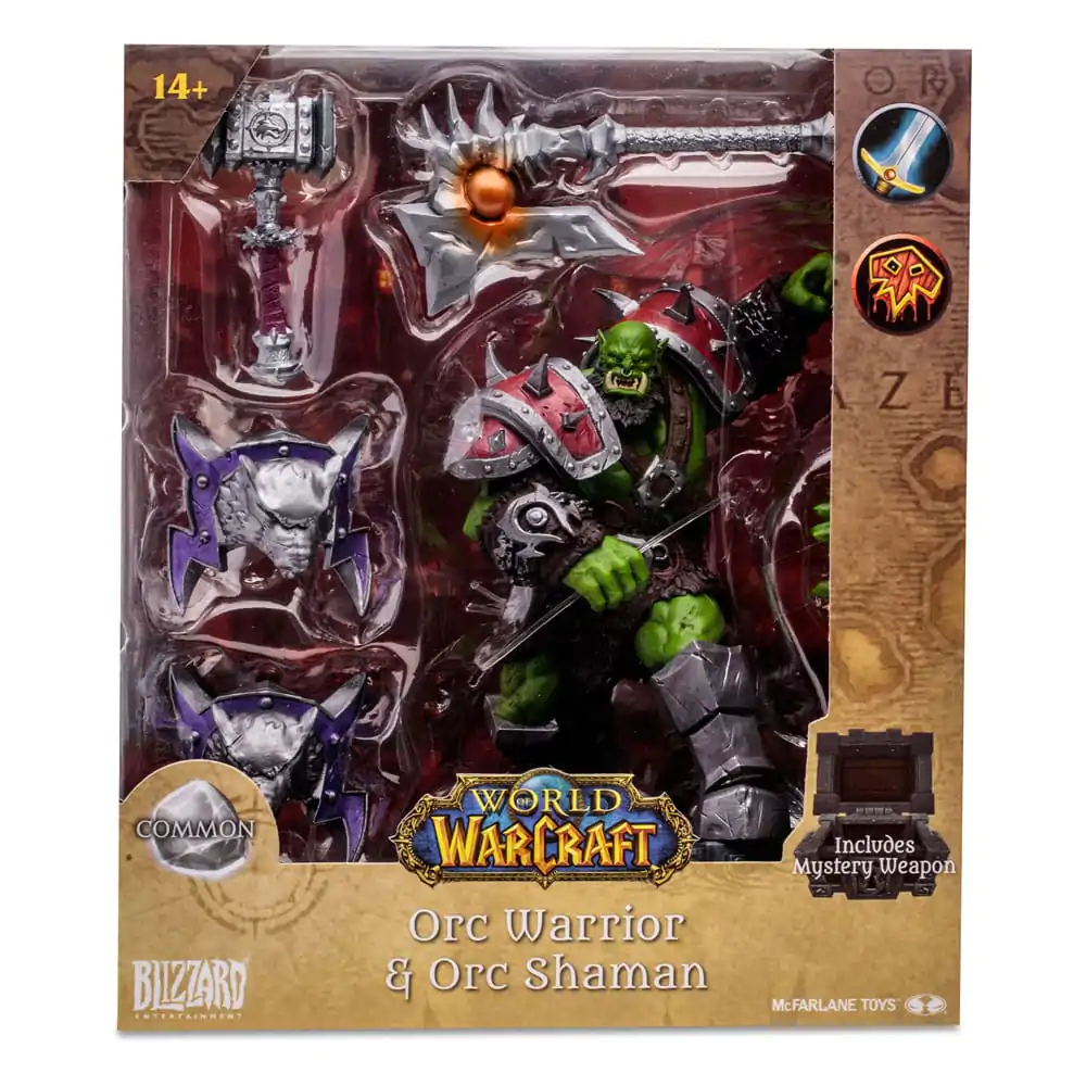 World of Warcraft Akcijska figura Orc: Shaman / Warrior 15 cm fotografija izdelka