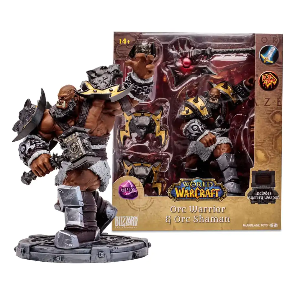 World of Warcraft Action Figure Orc Shaman Warrior (Epic) 15 cm fotografija izdelka
