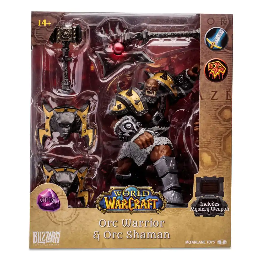 World of Warcraft Action Figure Orc Shaman Warrior (Epic) 15 cm fotografija izdelka