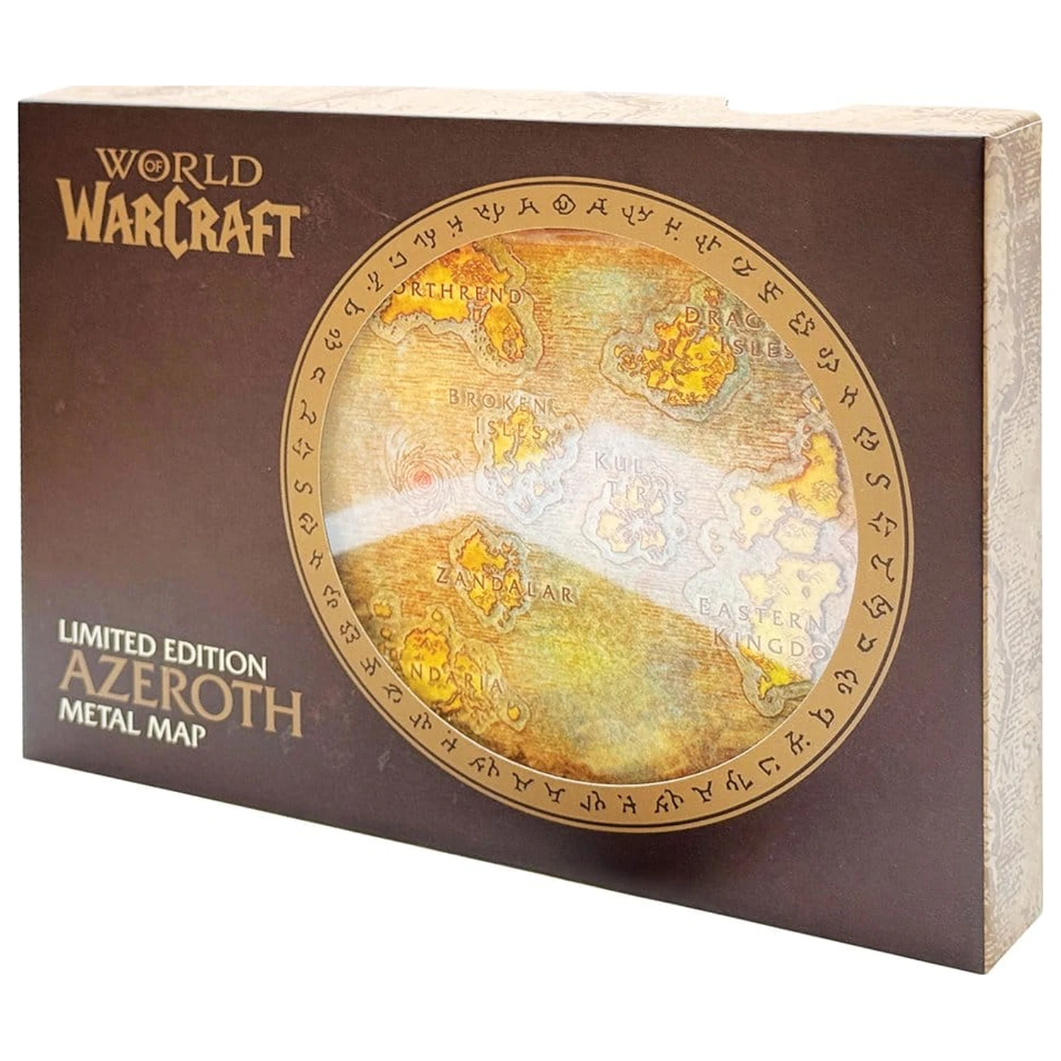 World of Warcraft replika kovinske karte Azeroth, omejena izdaja, 12 x 18 cm fotografija izdelka