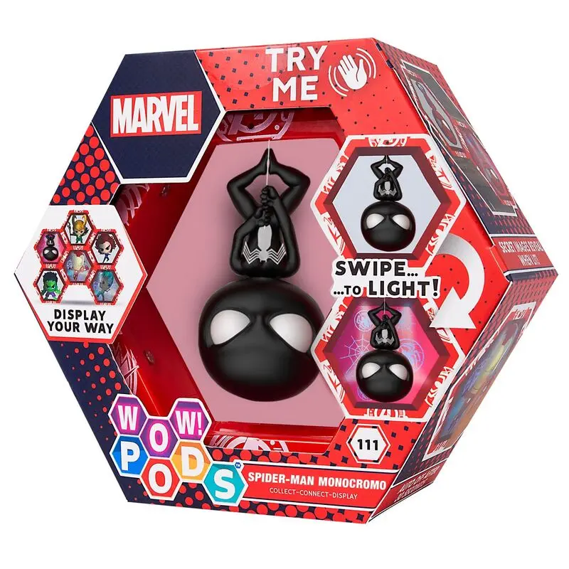 WOW! POD Marvel Spiderman Monochrome LED figura fotografija izdelka